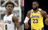 LeBron James Reacts to Son Bronny Following His Footsteps